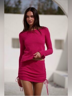 FREE PEOPLE CABO SWEATER SKIRT SET